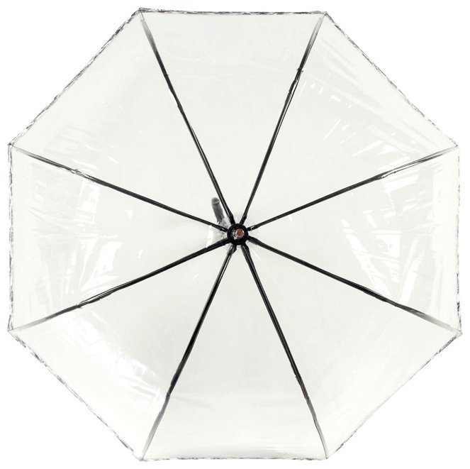 Зонт-трость женский Fulton Birdcage-2 Luxe L866 Photo Rose (механика, прозрачный с принтом роз) 93888 modnotak фото №2