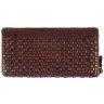 Женский кошелек среднего размера из натуральной кожи с плетением Ashwood D81 94088 (коричневого цвета) фото №2 Женский кошелек среднего размера из натуральной кожи с плетением Ashwood D81 94088 (коричневого цвета) modnotak фото - 2