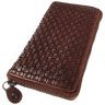 Женский кошелек среднего размера из натуральной кожи с плетением Ashwood D81 94088 (коричневого цвета) фото №7 Женский кошелек среднего размера из натуральной кожи с плетением Ashwood D81 94088 (коричневого цвета) modnotak фото - 7