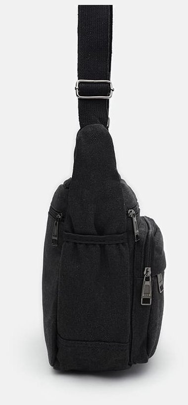 Повседневная сумка мессенджер через плечо черного цвета Monsen 104488 modnotak фото №4