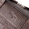 Чоловіча коричнева сумка-портфель із натуральної зносостійкої шкіри з ручками KARYA (2420874) - 3