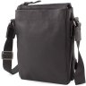 Мужская кожаная сумка на плечо в черном цвете Leather Collection (11115) - 3