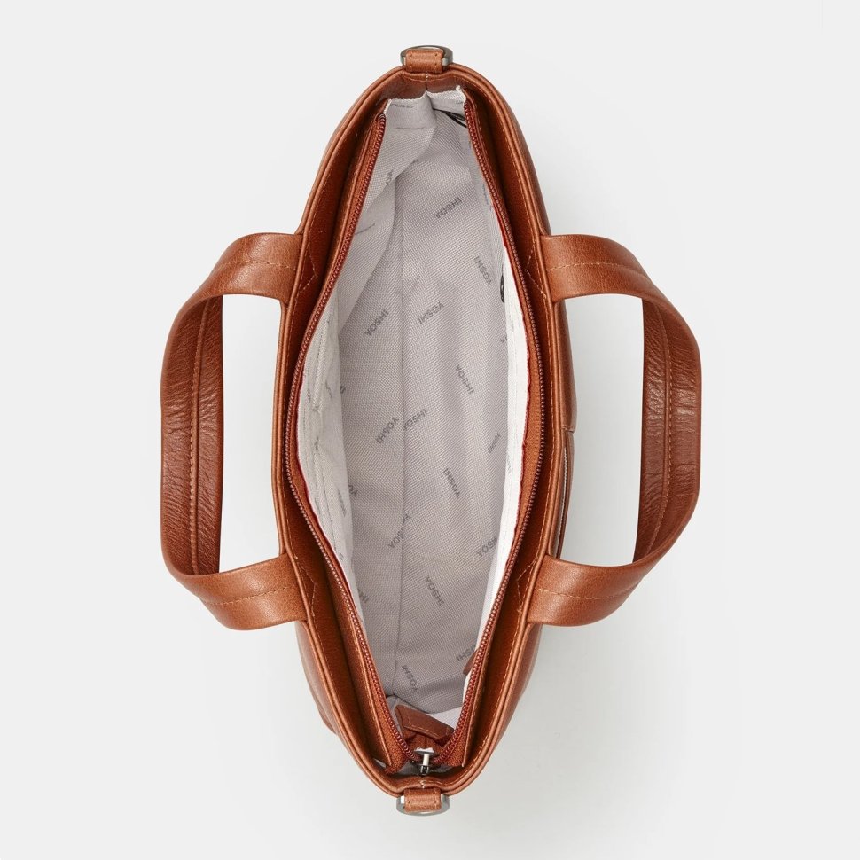 Повседневная женская сумка из натуральной фактурной кожи через плечо Yoshi Y26 коричневого цвета 95488 фото №4 Повседневная женская сумка из натуральной фактурной кожи через плечо Yoshi Y26 коричневого цвета 95488 modnotak фото №4