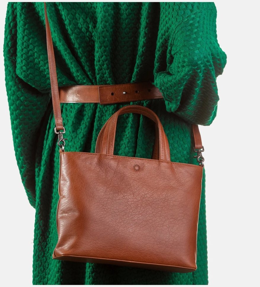 Повседневная женская сумка из натуральной фактурной кожи через плечо Yoshi Y26 коричневого цвета 95488 фото №6 Повседневная женская сумка из натуральной фактурной кожи через плечо Yoshi Y26 коричневого цвета 95488 modnotak фото №6