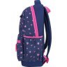Школьный рюкзак для девочки синего цвета из текстиля Bagland Beyond 55588 - 3