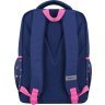 Шкільний рюкзак для дівчинки синього кольору з текстилю Bagland Beyond 55588 - 4
