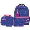 Шкільний рюкзак для дівчинки синього кольору з текстилю Bagland Beyond 55588 - 11