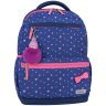 Школьный рюкзак для девочки синего цвета из текстиля Bagland Beyond 55588 - 12