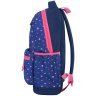 Шкільний рюкзак для дівчинки синього кольору з текстилю Bagland Beyond 55588 - 13