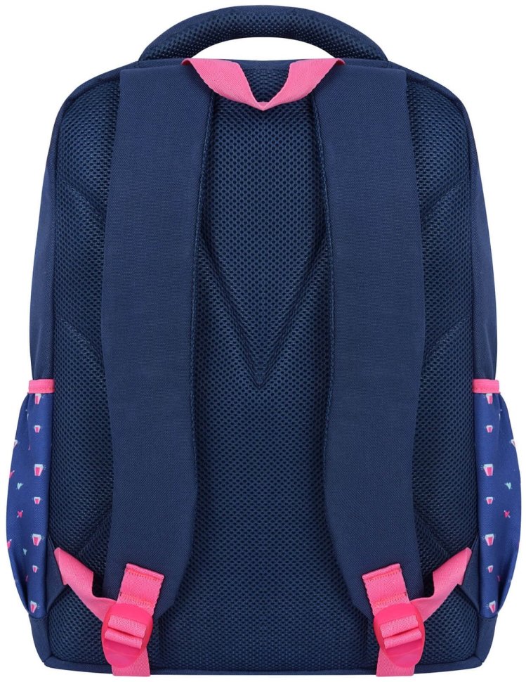 Шкільний рюкзак для дівчинки синього кольору з текстилю Bagland Beyond 55588