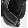 Мужская компактная сумка на плечо из фактурной кожи черного цвета Keizer (21332) - 6
