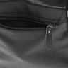 Чоловіча чорна сумка на плече середнього розміру Borsa Leather (21324) - 7