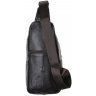 Удобная коричневая мужская сумка-рюкзак из натуральной кожи Keizer (19340) - 3