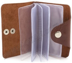Шкіряна візитниця для карток з фіксацією ST Leather (18857)
