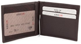 Кожаный мужской зажим без фиксации KARYA (16104)