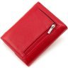 Красный женский кошелек из фактурной кожи на магните ST Leather 1767288 - 4