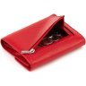 Красный женский кошелек из фактурной кожи на магните ST Leather 1767288 - 5