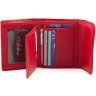 Червоний жіночий гаманець із фактурної шкіри на магніті ST Leather 1767288 - 2