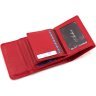Красный женский кошелек из фактурной кожи на магните ST Leather 1767288 - 7