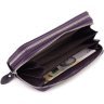 Фіолетовий жіночий гаманець із натуральної шкіри на дві блискавки ST Leather 1767388 - 9
