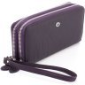 Фіолетовий жіночий гаманець із натуральної шкіри на дві блискавки ST Leather 1767388 - 1