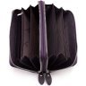 Фіолетовий жіночий гаманець із натуральної шкіри на дві блискавки ST Leather 1767388 - 2