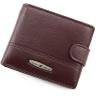 Коричневий шкіряний гаманець із застібкою Tailian (16349) - 1