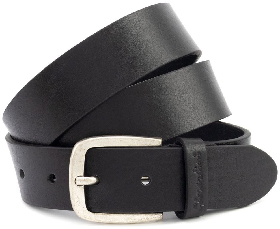Классический ремень из итальянской кожи черного цвета Gherardini 40584 фото №1 Классический ремень из итальянской кожи черного цвета Gherardini 40584 modnotak фото №1