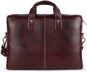 Деловая мужская сумка из фактурной кожи с отделением для ноутбука до 13" Hammonds Flycatcher LB105 коричневого цвета 107988