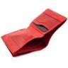 Червоний маленький гаманець ручної роботи Grande Pelle (13017) - 4