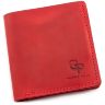 Красный маленький кошелек ручной работы Grande Pelle (13017)