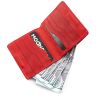 Красный маленький кошелек ручной работы Grande Pelle (13017) - 3
