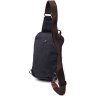 Черная мужская сумка-слинг через плечо из качественного текстиля Vintage 2422192 - 2