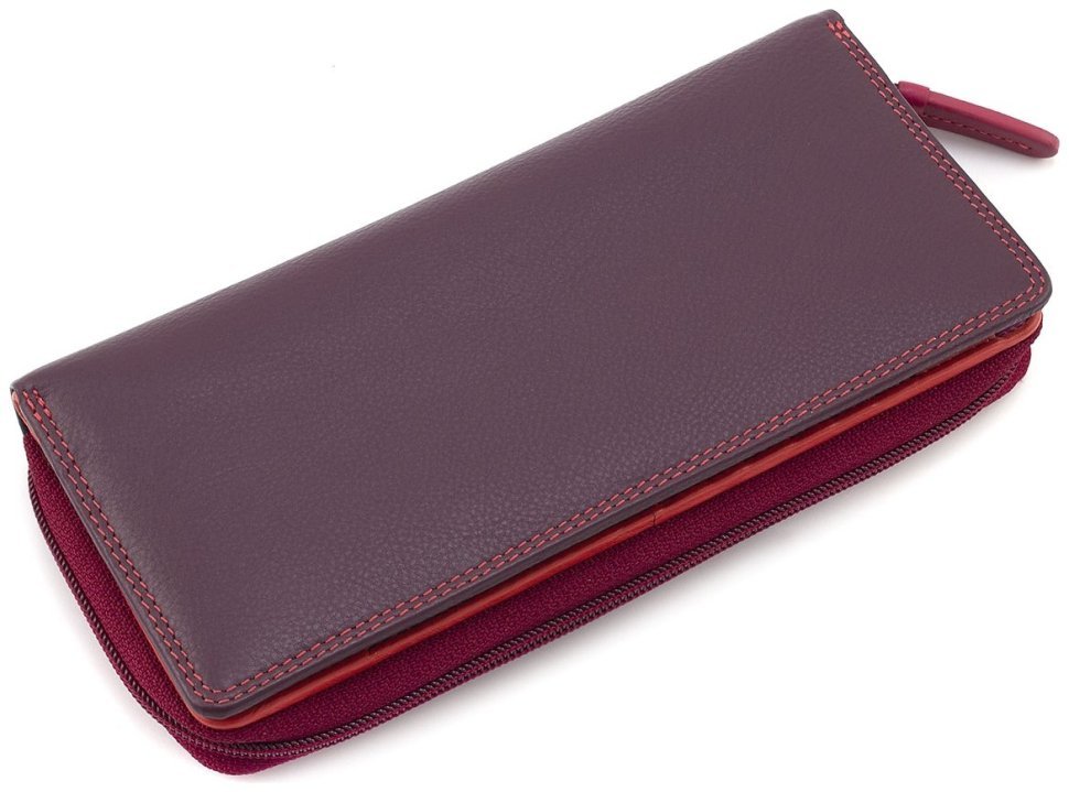 Великий кольоровий жіночий гаманець з натуральної шкіри RFID - Visconti Honolulu 68888