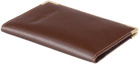Коричневый картхолдер из натуральной кожи высокого качества Visconti 68988