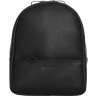 Маленький женский рюкзак черного цвета с зернистой фактурой Issa Hara (27099) - 1