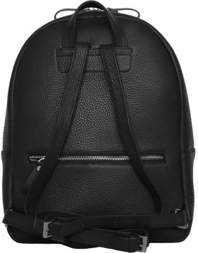 Маленький женский рюкзак черного цвета с зернистой фактурой Issa Hara (27099) - 2