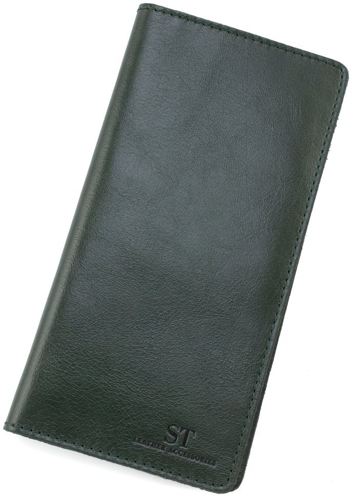 Купюрник из натуральной кожи темно-зеленого цвета ST Leather 69788
