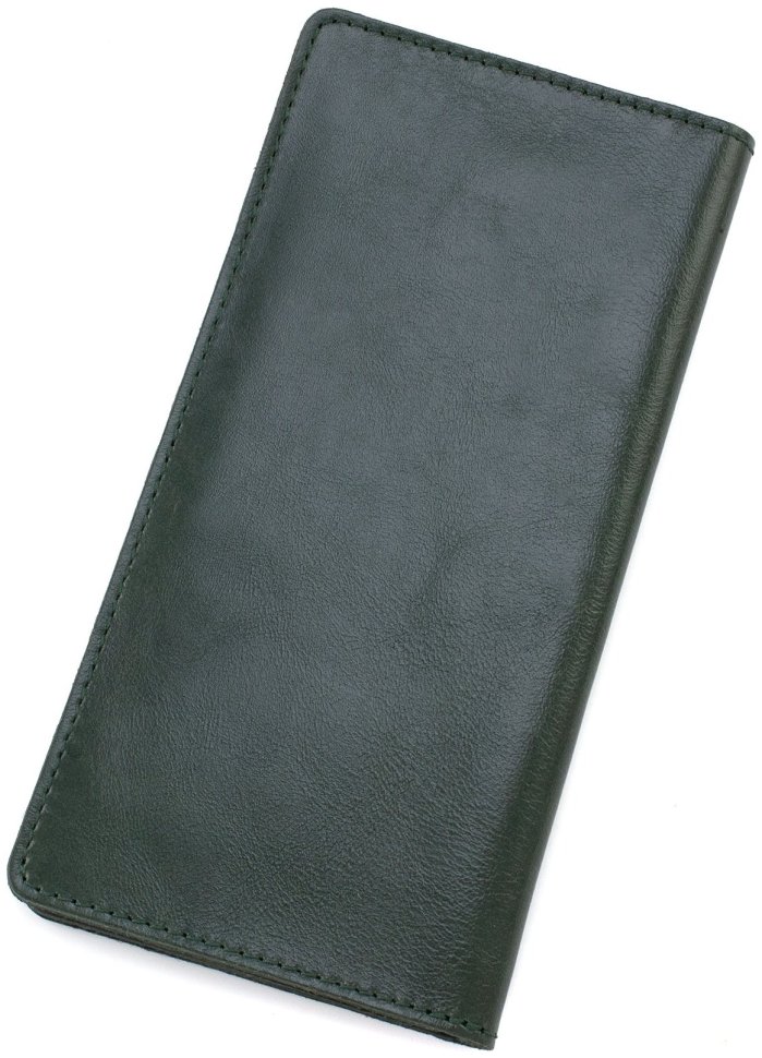 Купюрник із натуральної шкіри темно-зеленого кольору ST Leather 69788