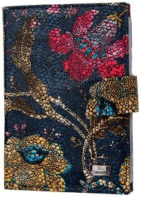 Женская обложка на автодокументы из натуральной кожи с цветочным принтом Desisan 79888