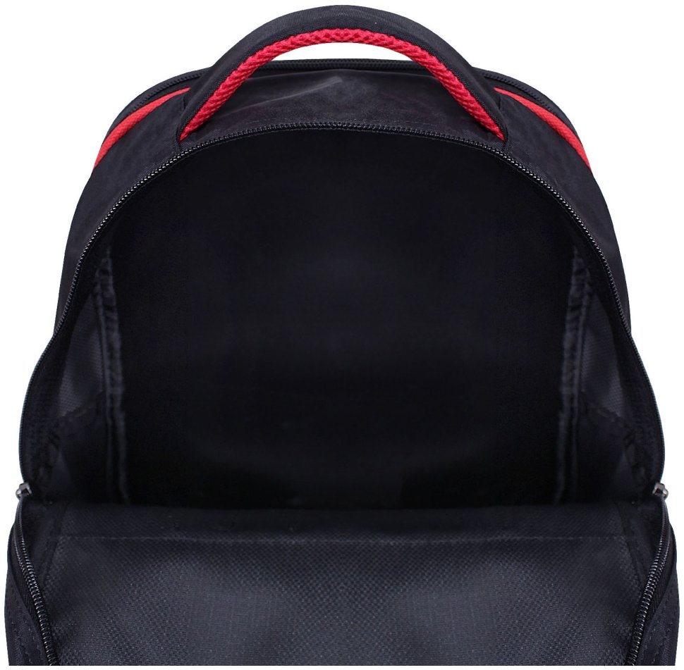 Школьный рюкзак для мальчиков черного цвета с принтом тигра на байке Bagland 111189 modnotak фото №5