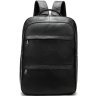 Классический черный рюкзак из натуральной фактурной кожи VINTAGE STYLE (14696) - 1