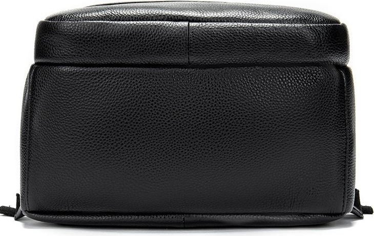 Классический черный рюкзак из натуральной фактурной кожи VINTAGE STYLE (14696) modnotak фото №6