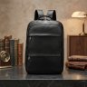 Классический черный рюкзак из натуральной фактурной кожи VINTAGE STYLE (14696) modnotak фото - 11