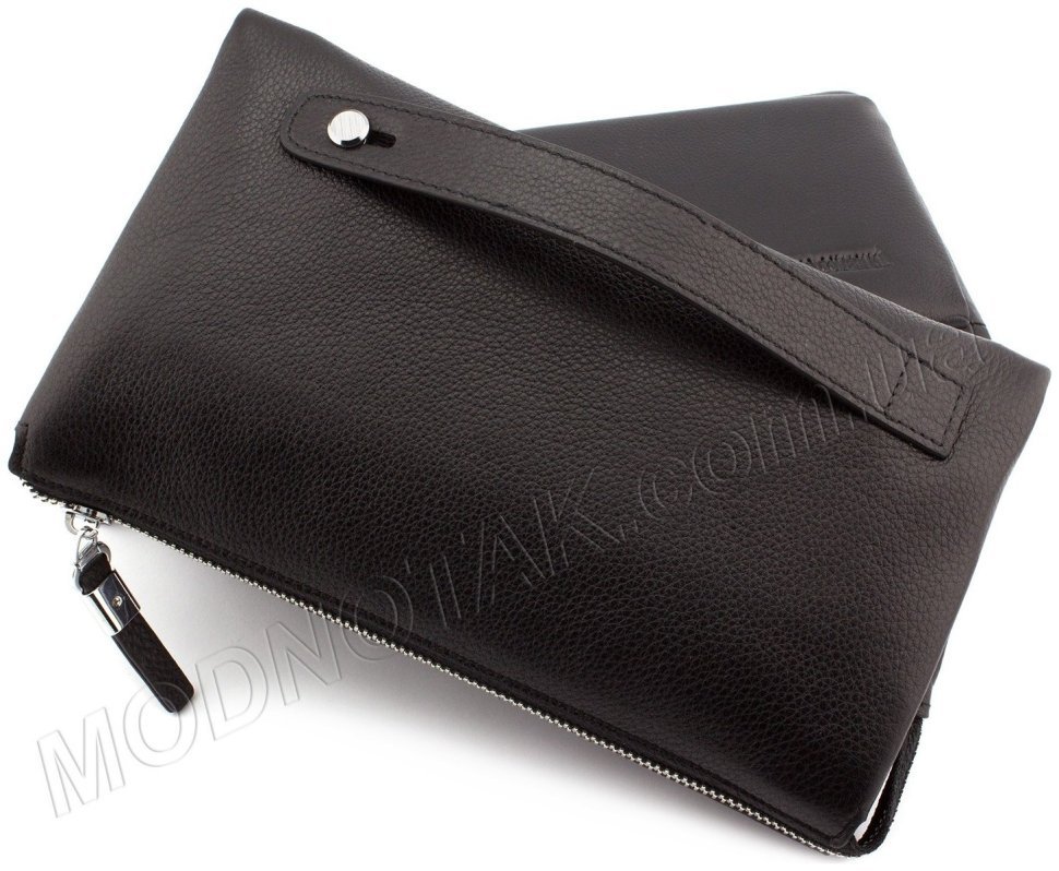 Барсетка чоловіча шкіряна на блискавки Marco Coverna (10472) modnotak фото №2