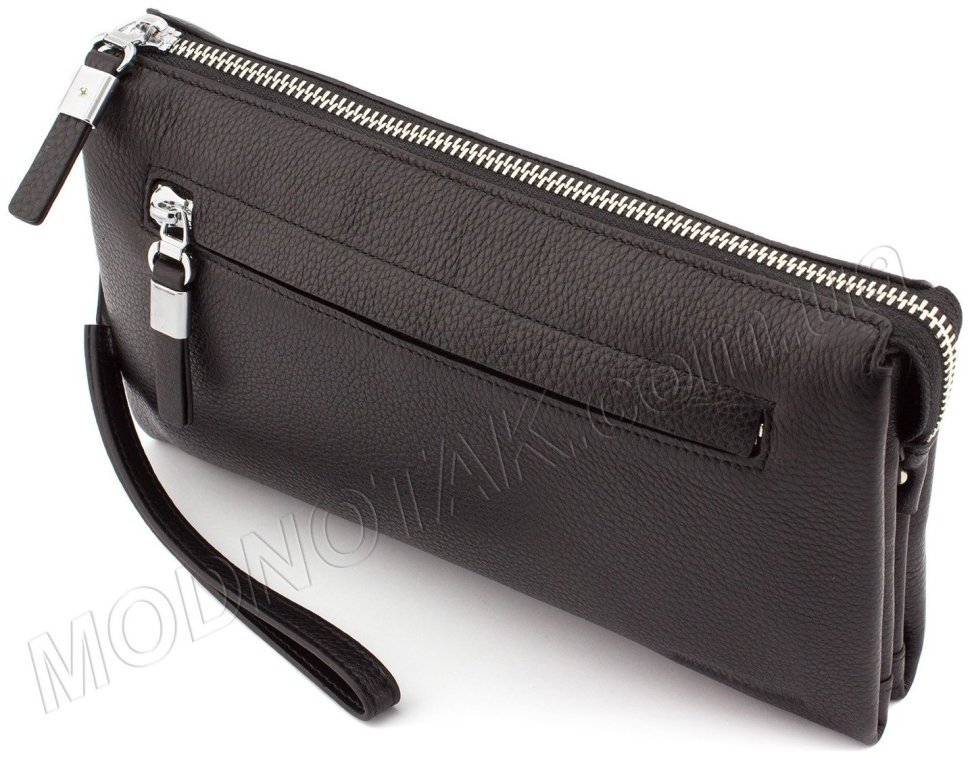 Барсетка чоловіча шкіряна на блискавки Marco Coverna (10472) modnotak фото №1