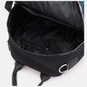 Жіночий текстильний рюкзак-сумка середнього розміру у зелено-чорному кольорі Monsen 71789 - 5