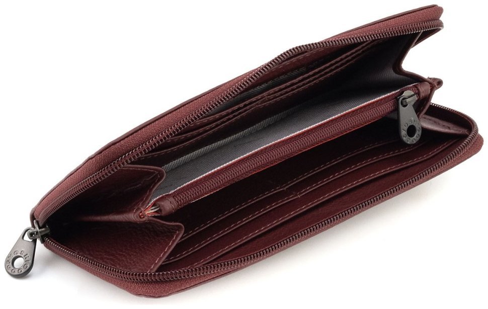 Жіночий гаманець з натуральної шкіри вишнево-червоного кольору Yoshi Baxter Cherry Red (Великобританія) 91789 фото №5 Жіночий гаманець з натуральної шкіри вишнево-червоного кольору Yoshi Baxter Cherry Red (Великобританія) 91789 modnotak фото №5
