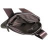Сумка планшет для чоловіків із фактурної шкіри коричнева Vip Collection 102389 modnotak фото - 7