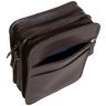 Містка чоловіча сумка планшет із фактурної шкіри коричневого кольору Vip Collection 102489 modnotak фото - 9